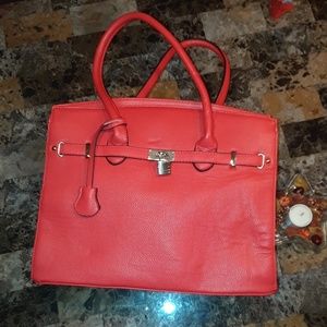 RED HANDBAG